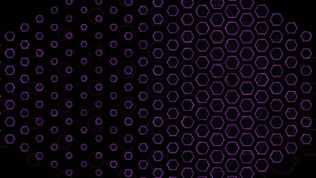 4K UHD 60FPS Screensaver PC VJ Loop Purple Hexagons