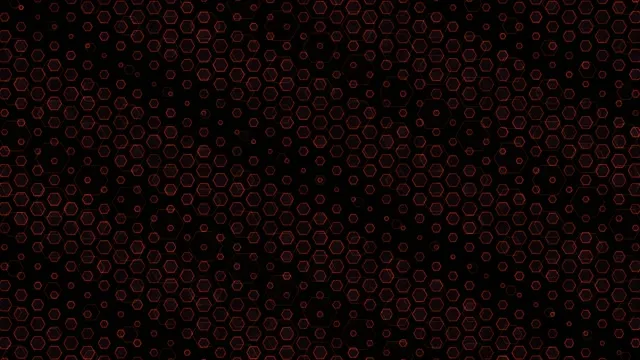 4K UHD 60fps Screensaver PC VJ Loop Red Hexagons