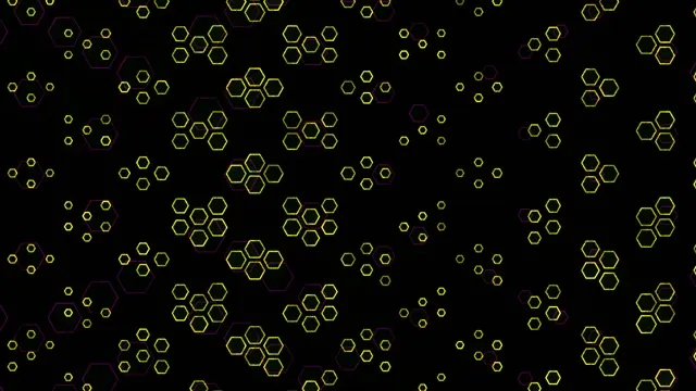 4k uhd 60fps screensaver pc yellow hexagons vj loop