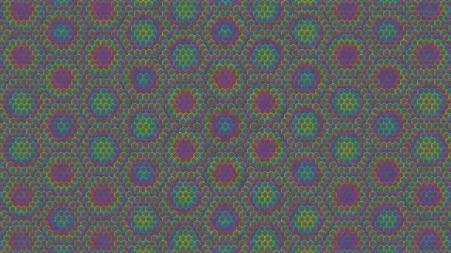 4K UHD 60FPS Screensaver | Pulsing Magenta & Emerald Hexagon Kaleidoscope VJ Loop