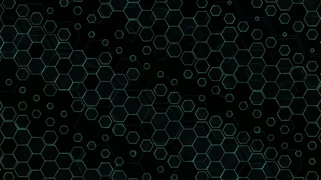 4K UHD 60fps screensaver VJ loop green hexagons