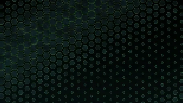 4K UHD 60fps screensaver VJ loop green hexagons