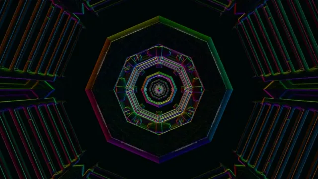 4k uhd 60fps screensaver vj loop hexagon kaleidoscope