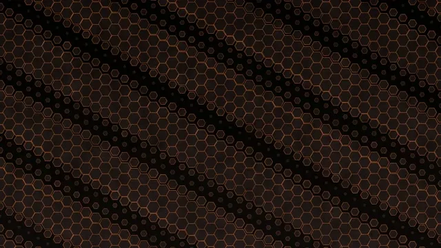 4K UHD 60fps Screensaver VJ Loop Orange Hexagon