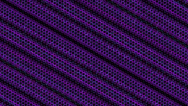 4K UHD 60fps Screensaver VJ Loop Purple Hexagon