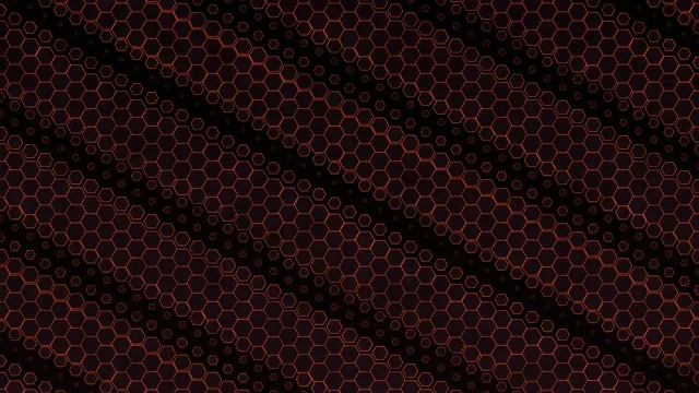 4K UHD 60fps screensaver VJ loop red hexagon