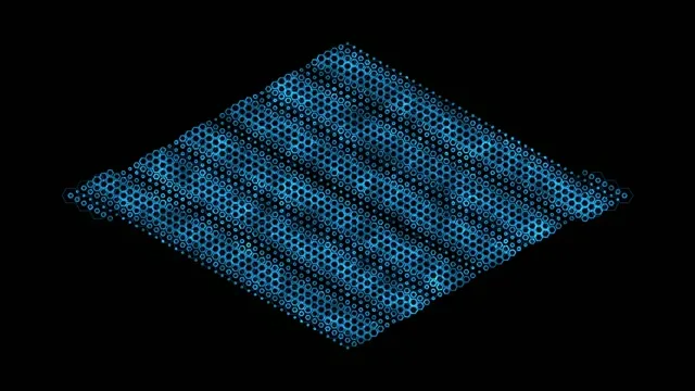 4K UHD 60fps Screensaver Windows 10 VJ Loop Blue Geometric