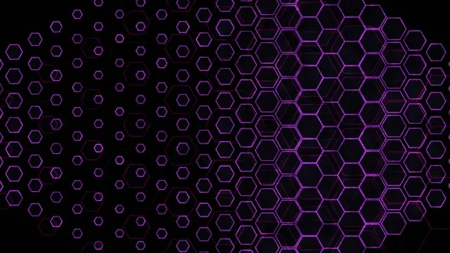 4K UHD 60fps Screensaver Windows 10 VJ Loop Purple Hexagon
