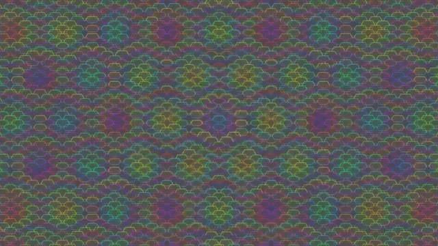 4K UHD 60fps Screensaver Windows 11 - Hexagon Kaleidoscope VJ Loop