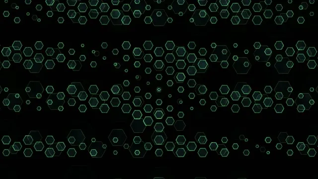 4K UHD 60fps Screensaver Windows 11 Neon Tunnel VJ Loop Green Hexagons
