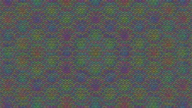 4K UHD 60fps Screensaver Windows 11 - Pulsing Magenta Hexagon VJ Loop