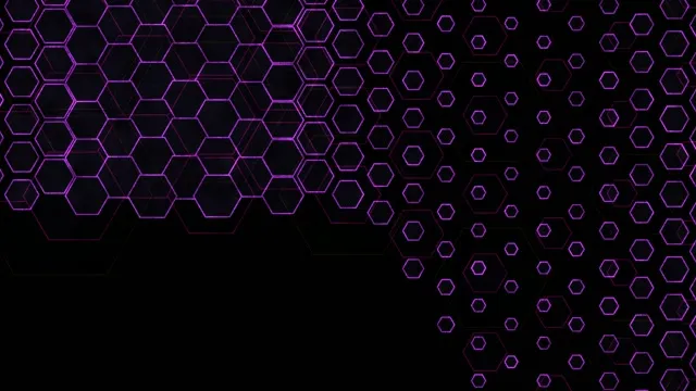 4K UHD 60fps Screensaver Windows 11 VJ Loop Purple Hex