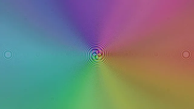4K UHD 60fps Spiral Screensaver - Cyan to Magenta VJ Loop