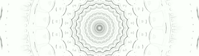 Black White Geometric Mandala Tunnel VJ Loop - Abstract Hypnotic Motion Backg...