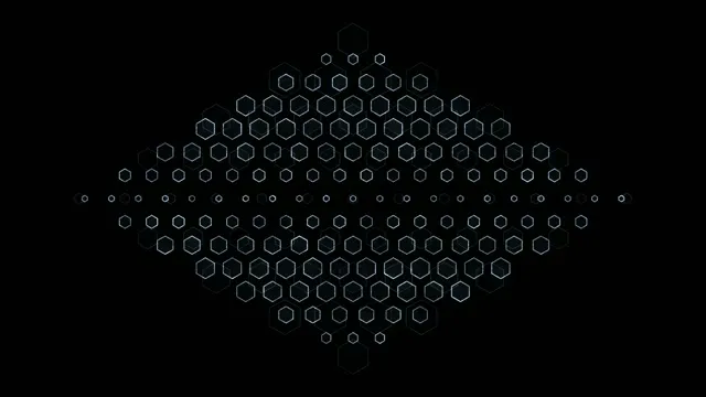 # 4K UHD 60FPS | White Hexagon Particle Network Loop