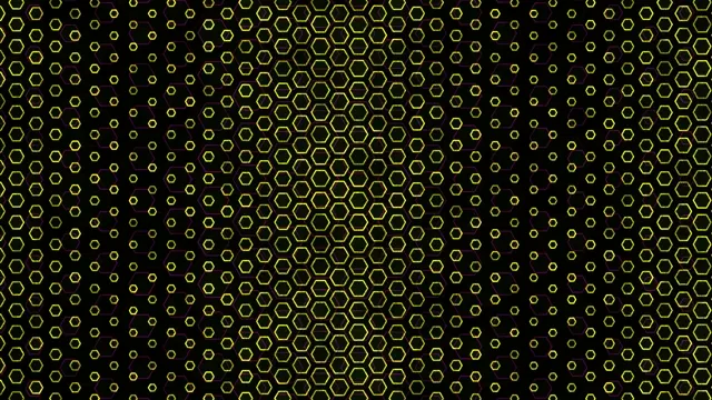 4K UHD animated hexagon grid motion background for broadcast