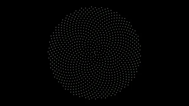 4K UHD Animated Plus Sign Sphere Loop - Abstract Motion Background