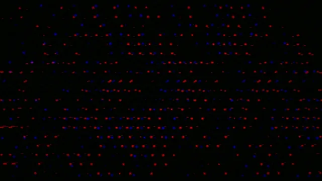 4K UHD animated red and blue particle motion background for broadcast