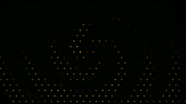 4K UHD falling golden hearts looping motion background for video creators