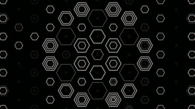 4K UHD geometric hexagon motion background for broadcast and streaming