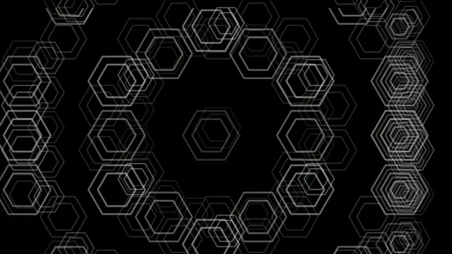 4K UHD geometric hexagon motion background for broadcast and video