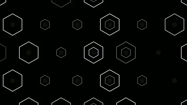 4K UHD geometric hexagon motion background for broadcast and video editing