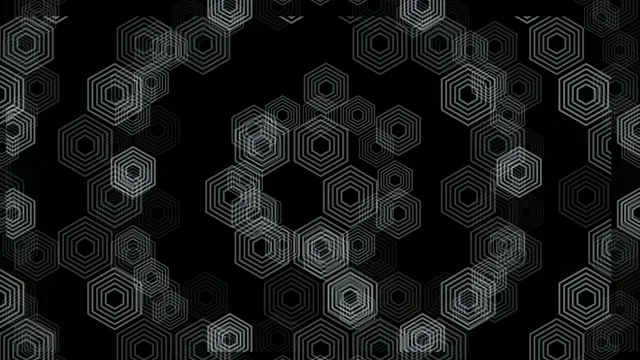 4K UHD geometric hexagon motion background for broadcast and video editing