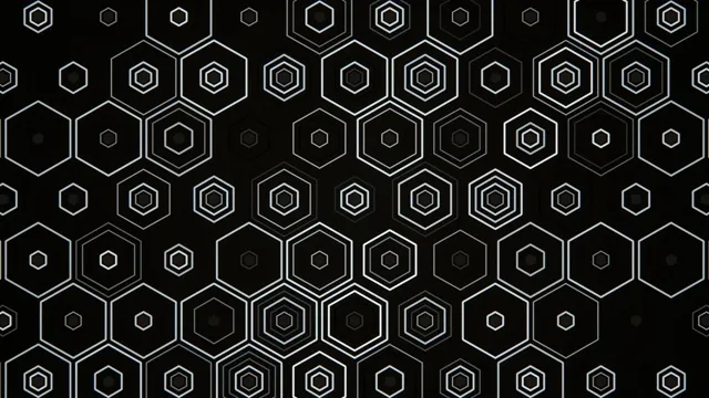 4K UHD geometric hexagon motion background for broadcast and video production