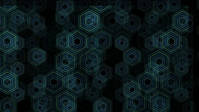 4K UHD geometric hexagon motion background for video editing