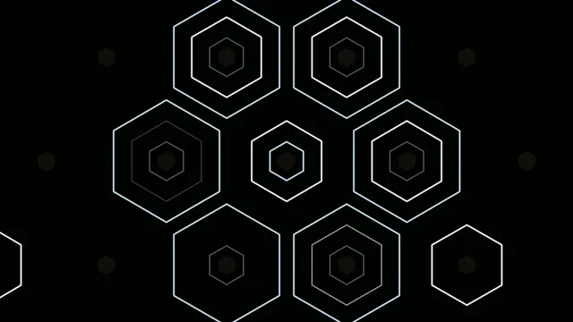 4K UHD geometric hexagon pattern motion background for broadcast