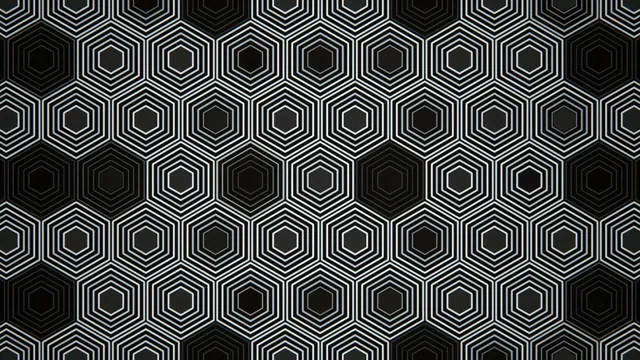 4K UHD geometric hexagon pattern with dynamic pulsing motion background