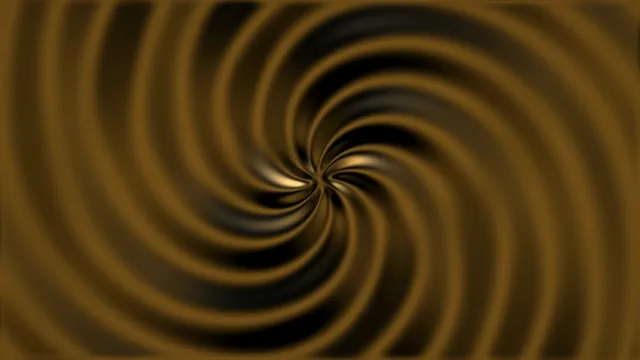 4K UHD Gold spiral tunnel motion background for video production