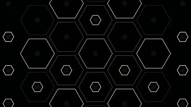 4K UHD Hexagon geometric motion background for broadcast and presentations