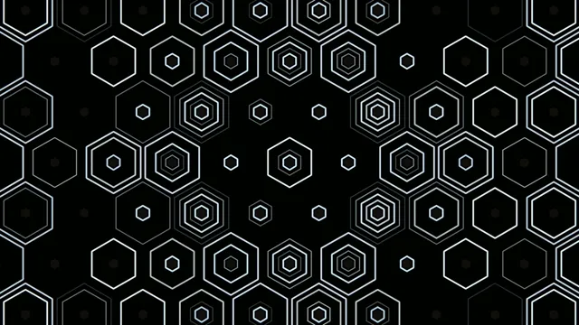 4K UHD Hexagon geometric motion background for broadcast and video editing
