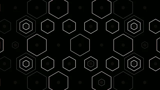 4K UHD hexagon geometric motion background for broadcast and video editing
