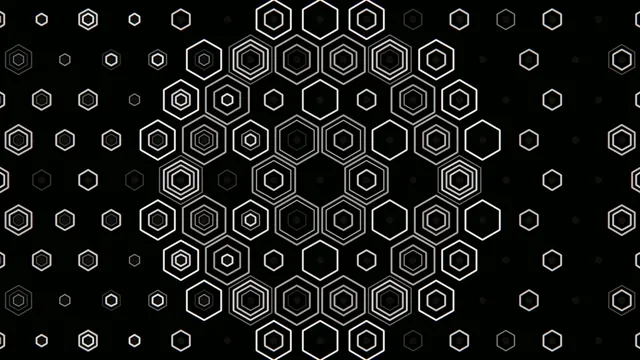 4K UHD hexagon geometric motion background for broadcast and video