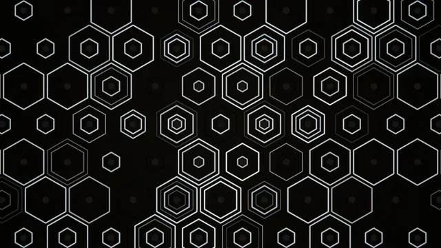4K UHD hexagonal geometric motion background for broadcast and presentations