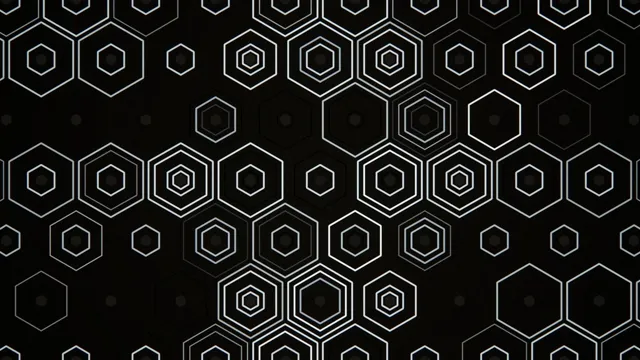 4K UHD hexagonal geometric motion background for broadcast and video editing