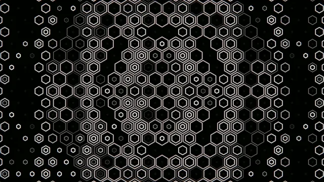 4K UHD hexagonal geometric motion background for broadcast and video production