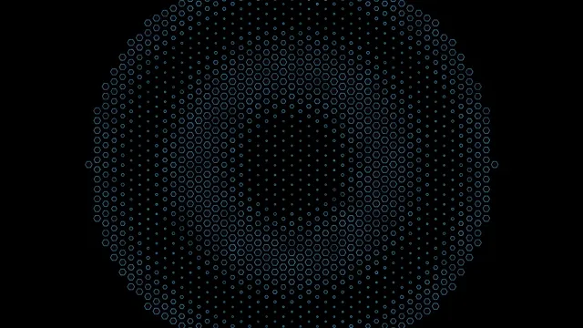 4K UHD hexagonal particle network motion background for broadcast