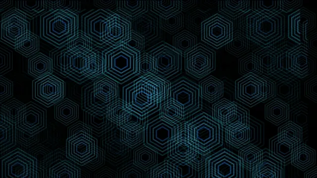 4K UHD neon hexagon pattern motion background for broadcast and digital displays