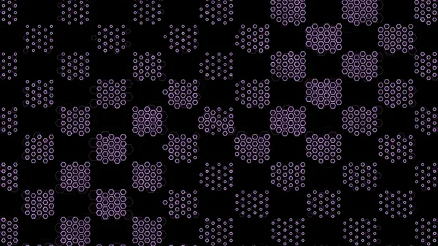 4K UHD purple hexagon particles motion background for broadcast