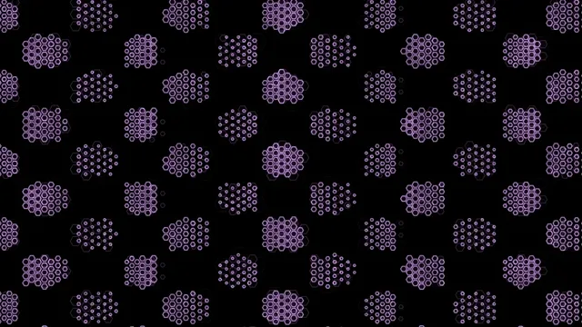 4K UHD purple hexagon particles motion background for broadcast