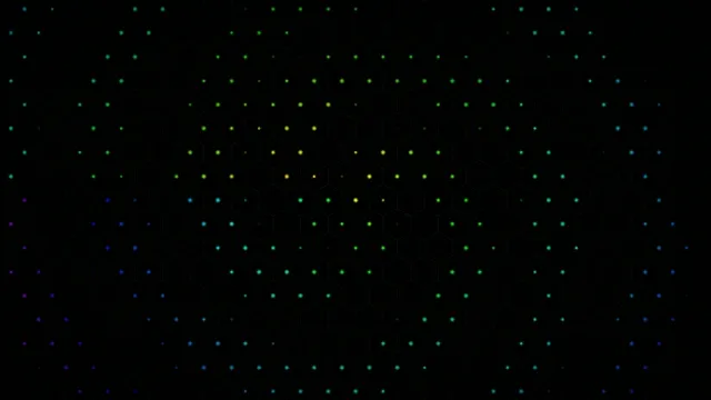 4K Ultra HD animated neon dot matrix motion background loop