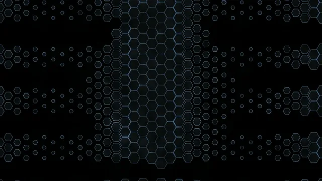 4K Ultra HD Blue Hexagon Network Motion Background for Broadcast