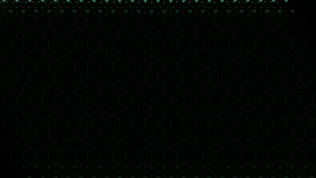 4K Ultra HD dark hexagon grid motion background with cyan accents