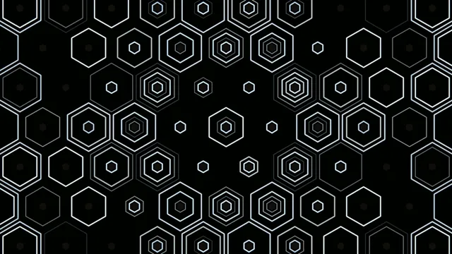 4K Ultra HD geometric hexagon motion background for broadcast and streaming