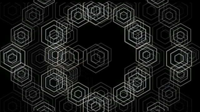 4K Ultra HD geometric hexagon motion background for broadcast and video editing