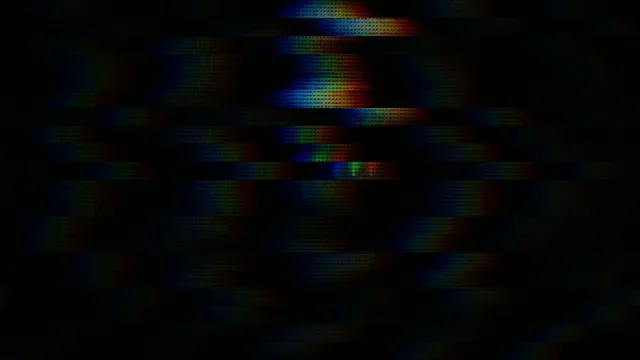 4K Ultra HD glitch art motion background with vibrant color distortion