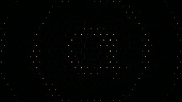 4K Ultra HD golden particle network motion background for broadcasts